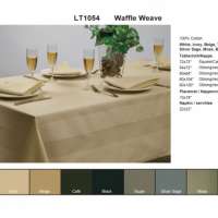 LT1054 Waffle Weave. Available in White, Ivory, Beige, Taupe, Cafe, Silver Sage, Moss, Black, Burgundy.